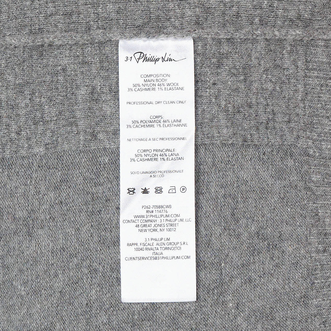 Wool Cashmere 3/4 Sleeve Sweater