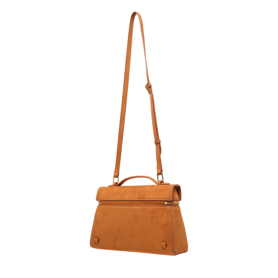 Thea Large Faux Suede Top Handle Bag