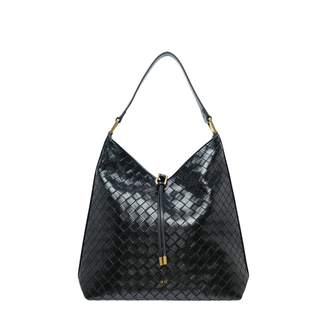 Aria Woven Texture Shoulder Bag