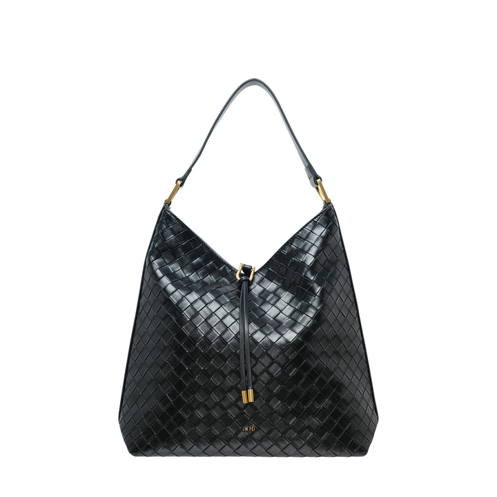 Aria Woven Texture Shoulder Bag