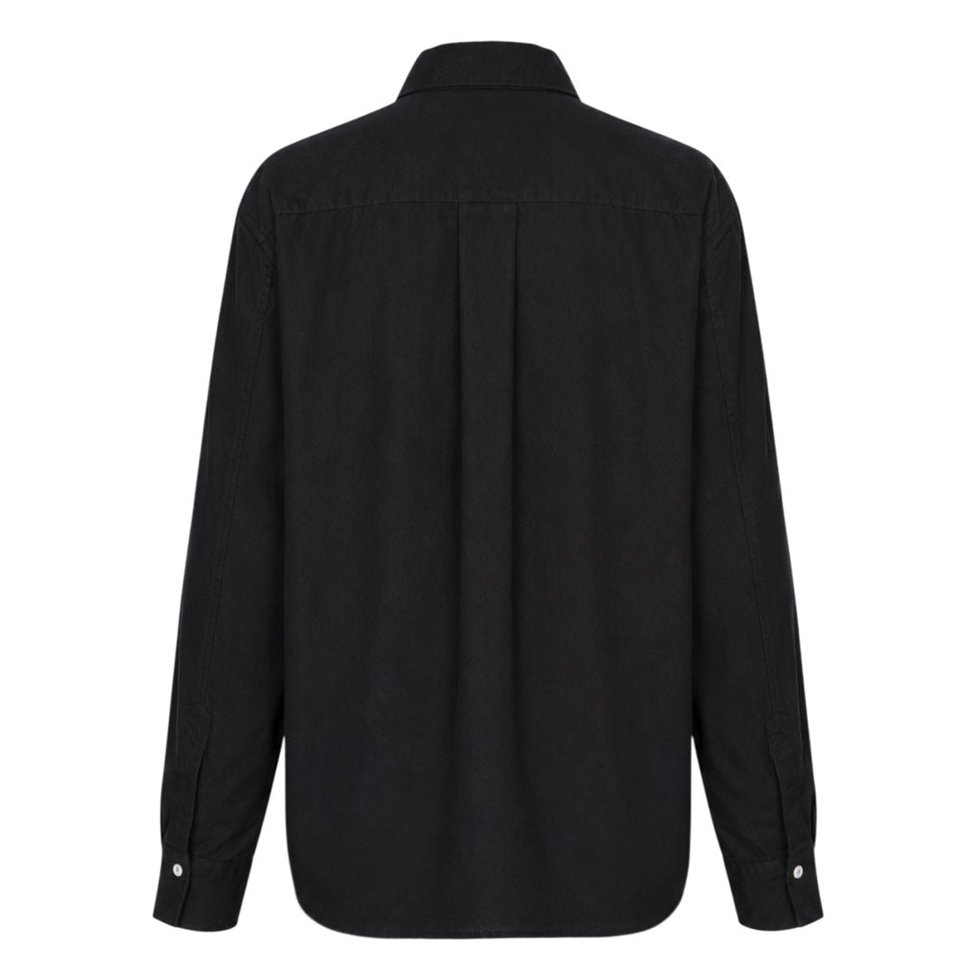 Long Sleeve Ruffle Front Shirt