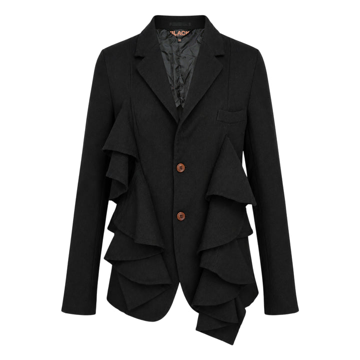 Ruffled Gabardine Blazer