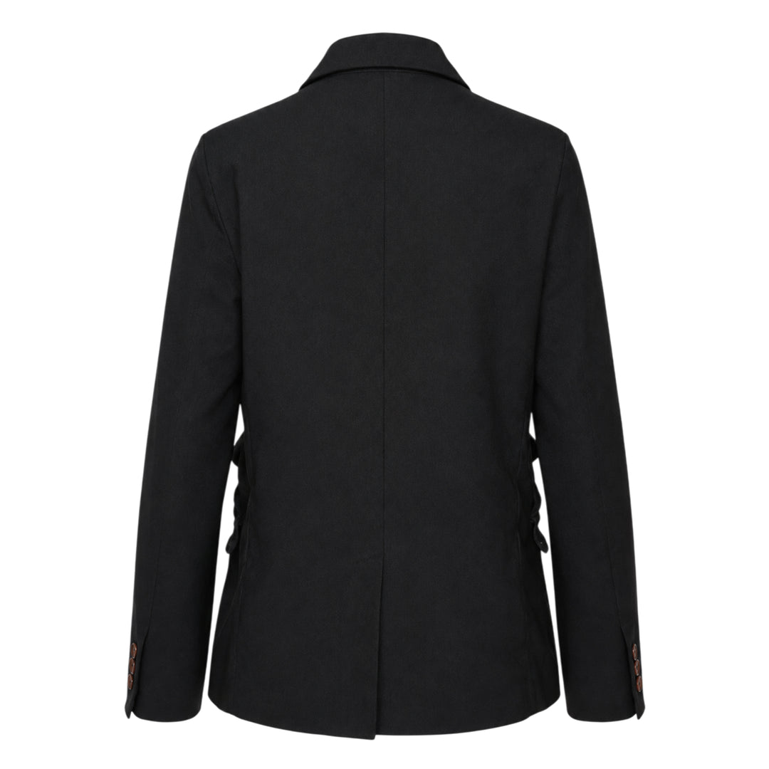Ruffled Gabardine Blazer