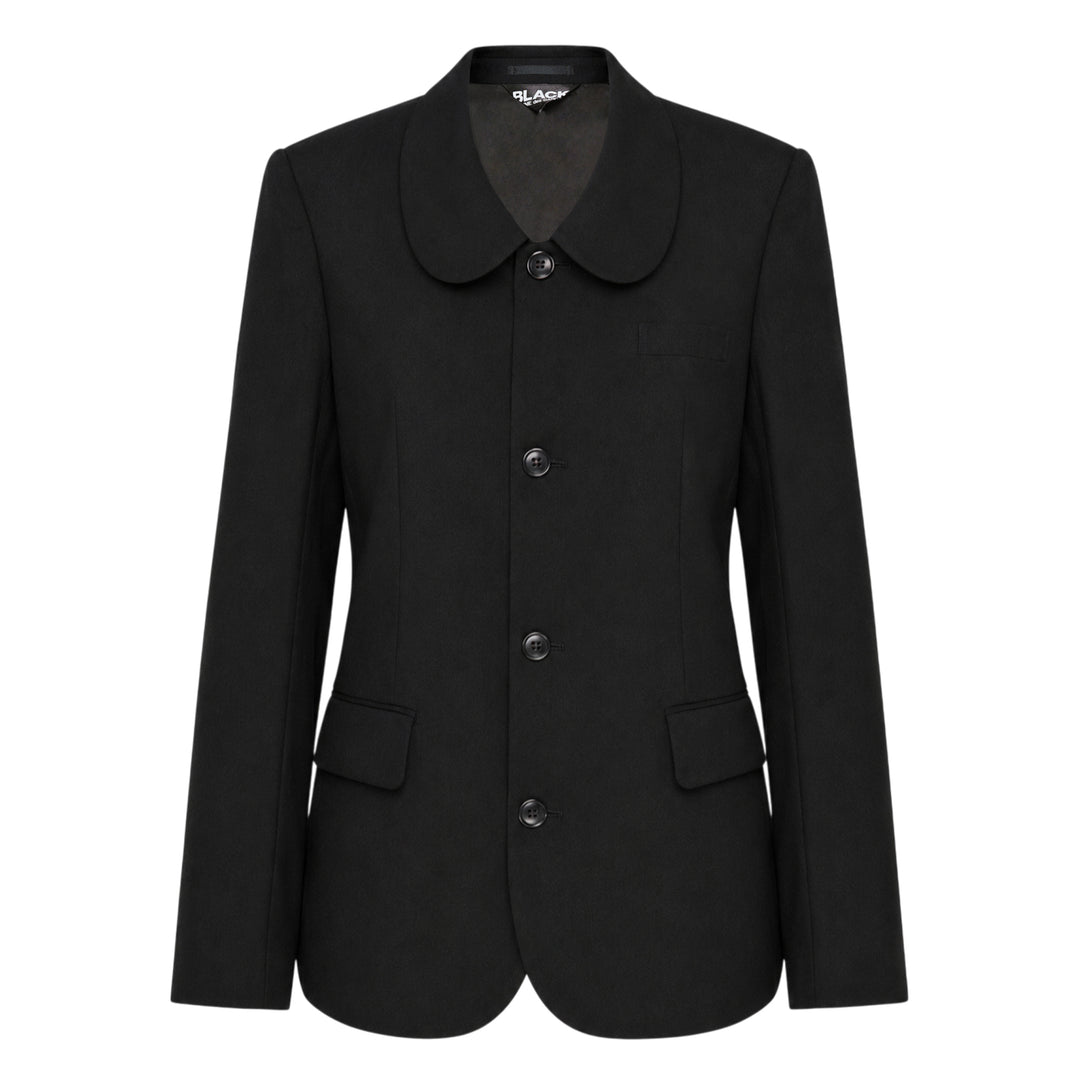 Wool Tropical Peter Pan Collar Jacket
