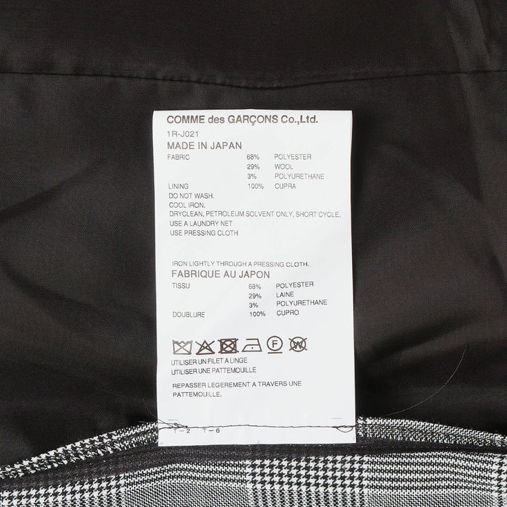 Glen Check Asymmetric Blazer