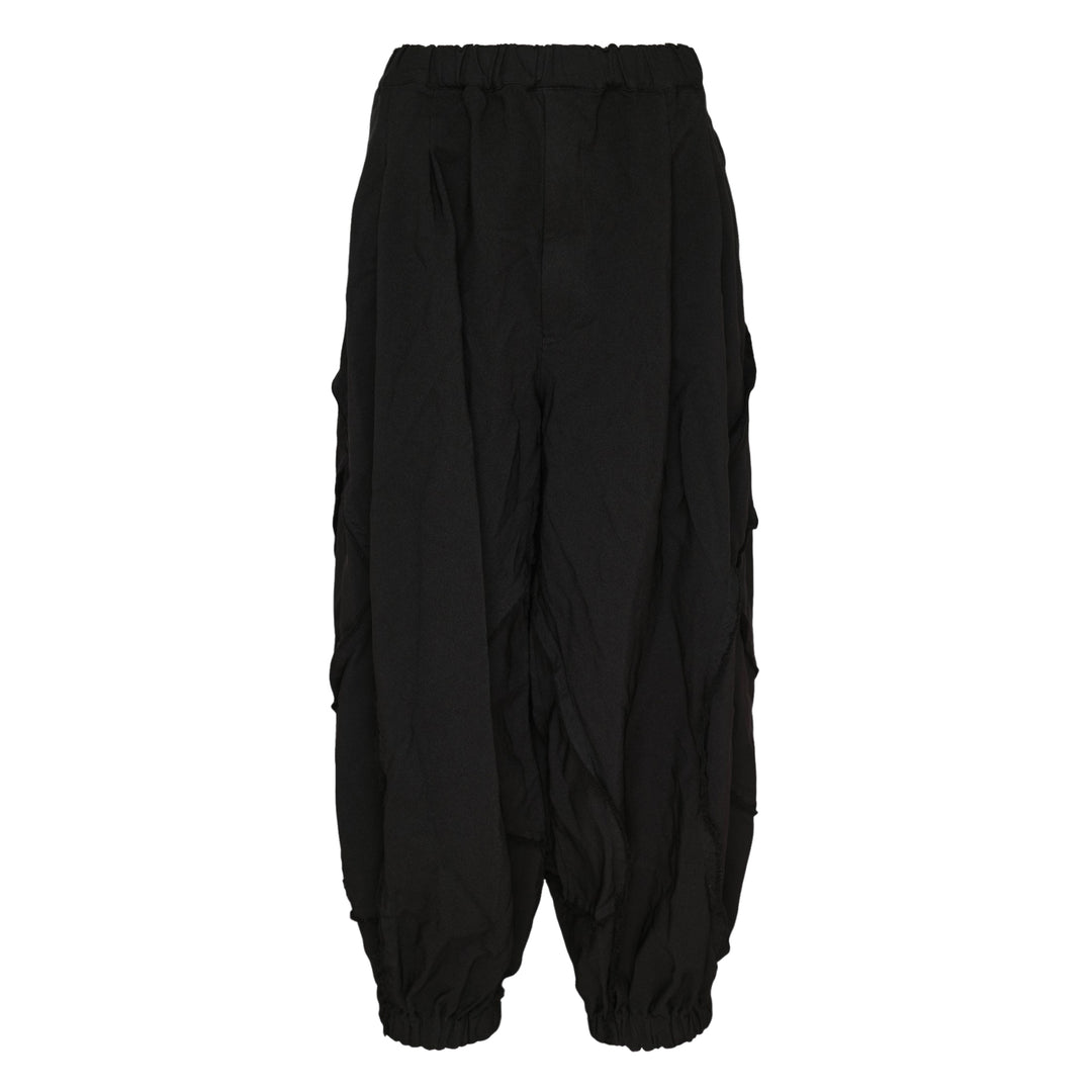 Garment Treated Wide Leg Pants