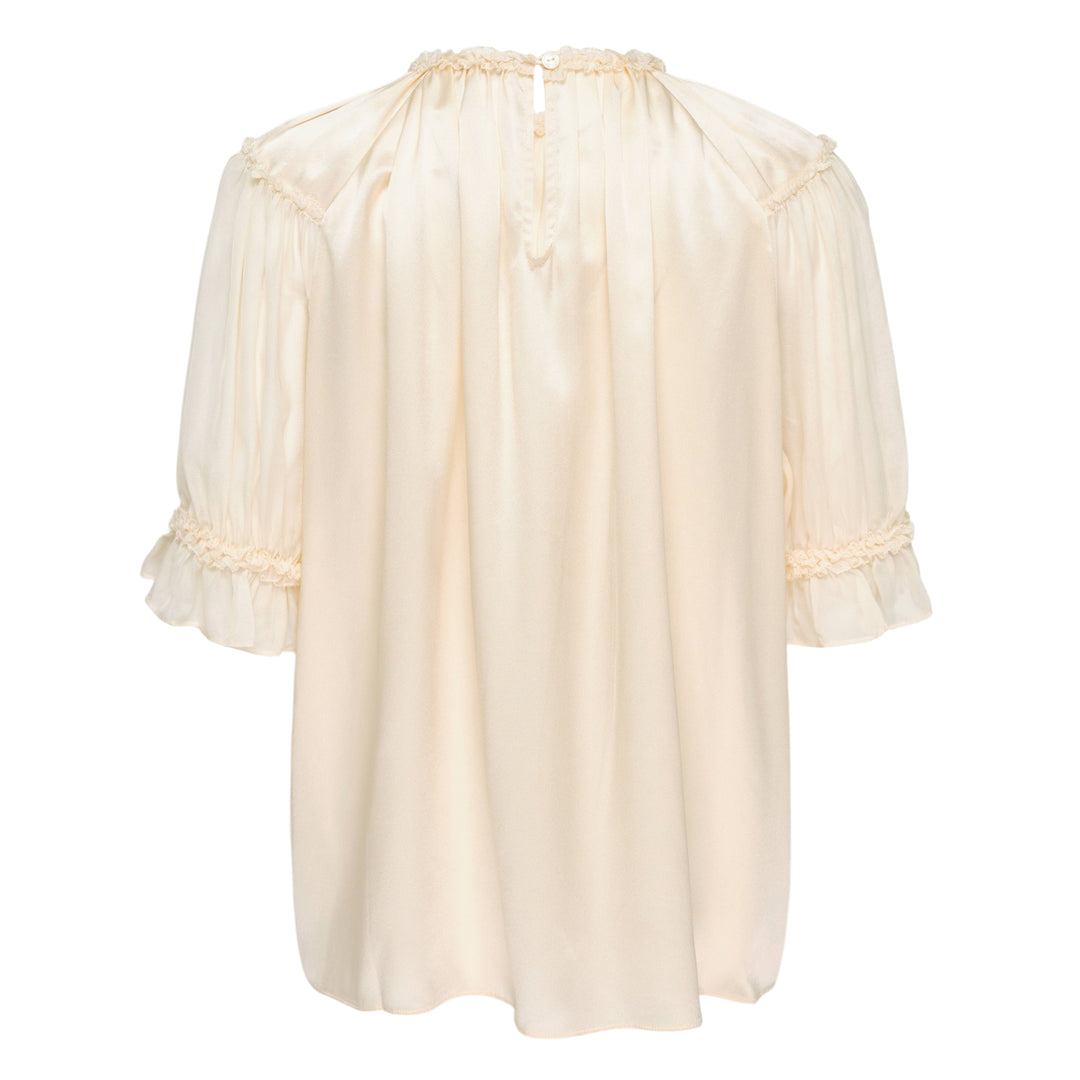 Alina Short Sleeve Silk Top