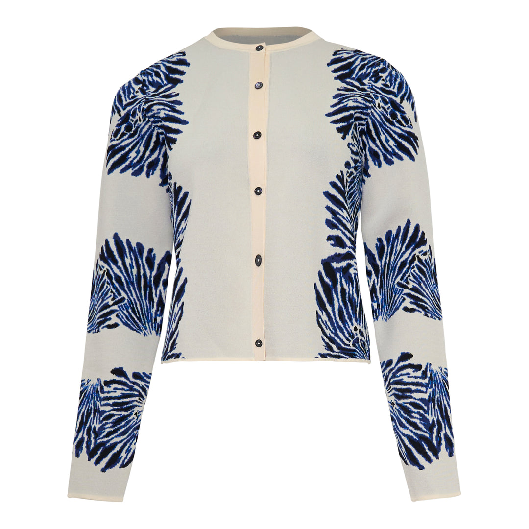 Carina Knit Jacquard Cardigan
