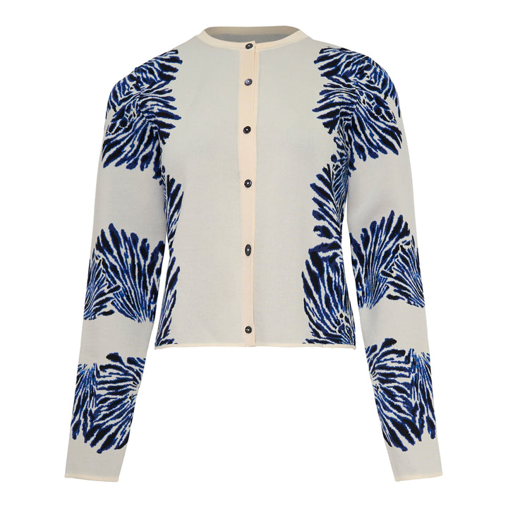 Carina Knit Jacquard Cardigan