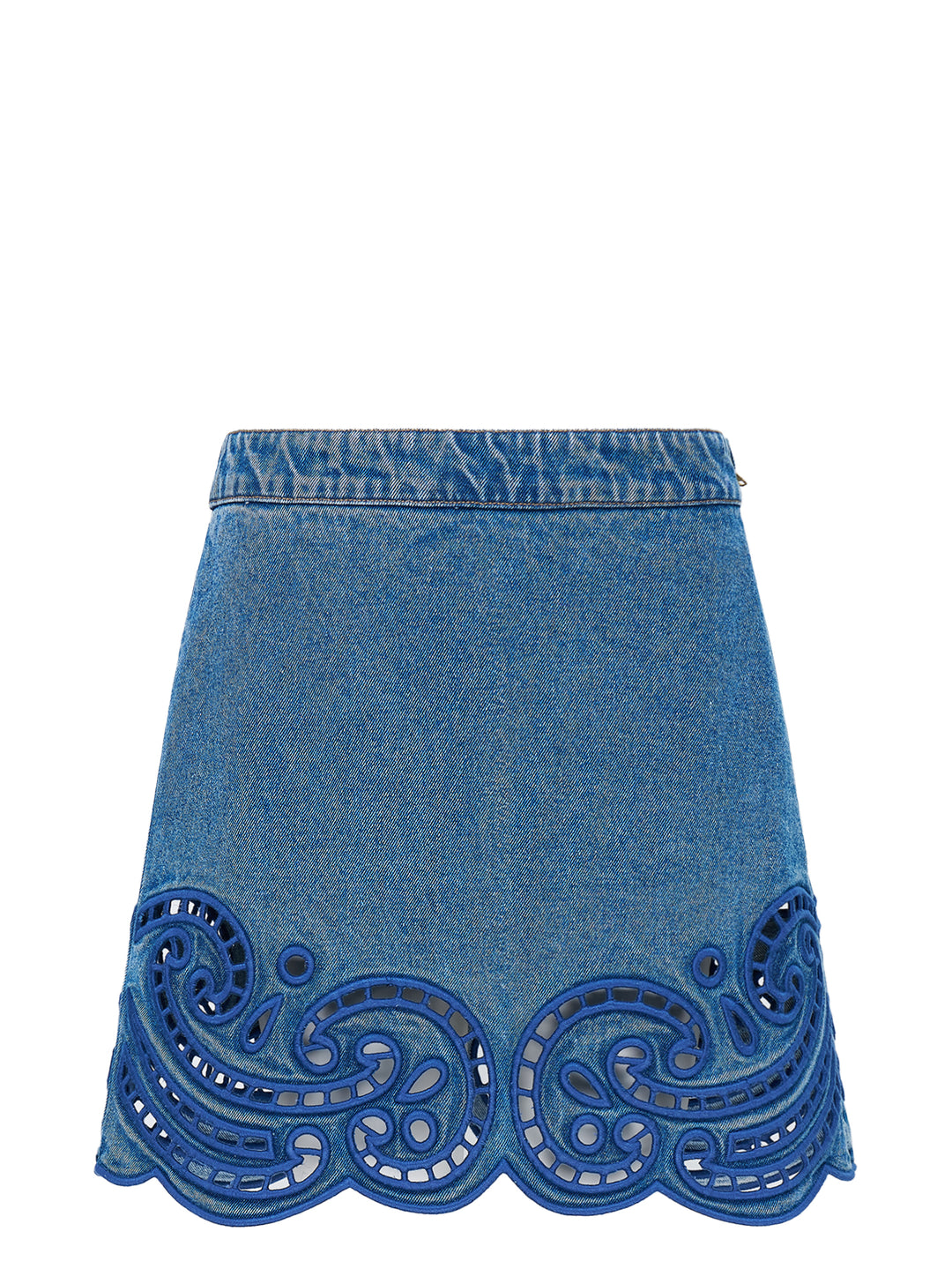 Cadiz Eyelet Denim Skirt