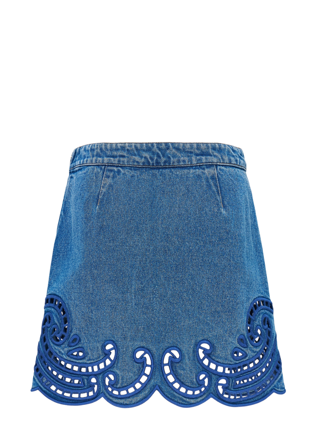 Cadiz Eyelet Denim Skirt
