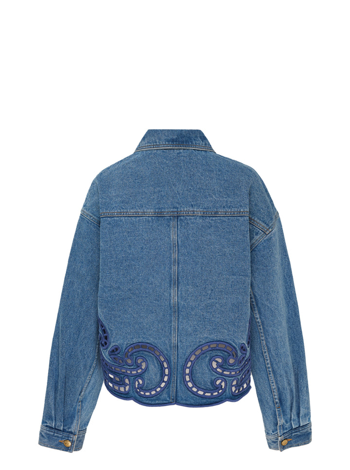 Bobbi Eyelet Denim Jacket