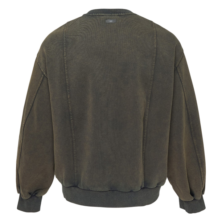 Washed Crew-Neck Sweatshirt