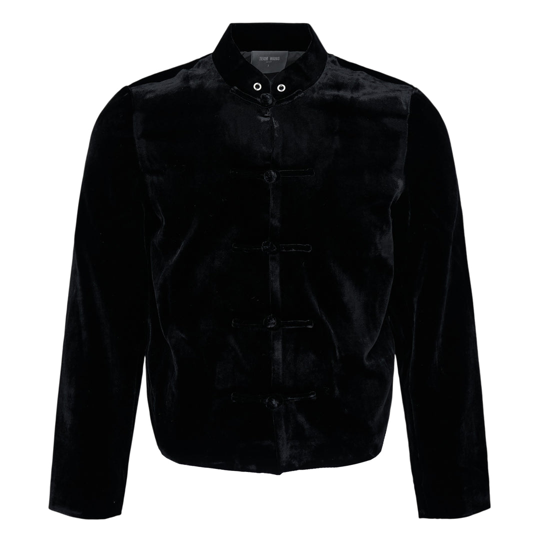 Velvet Stand Collar Jacket
