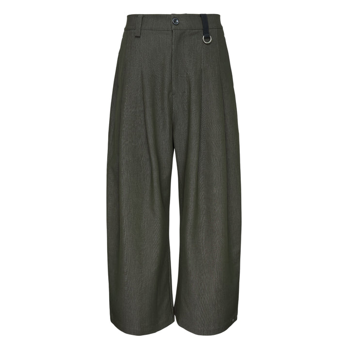 Pleated Wide-Leg Trousers