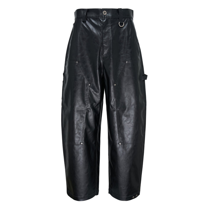 Faux Leather Wide Pants