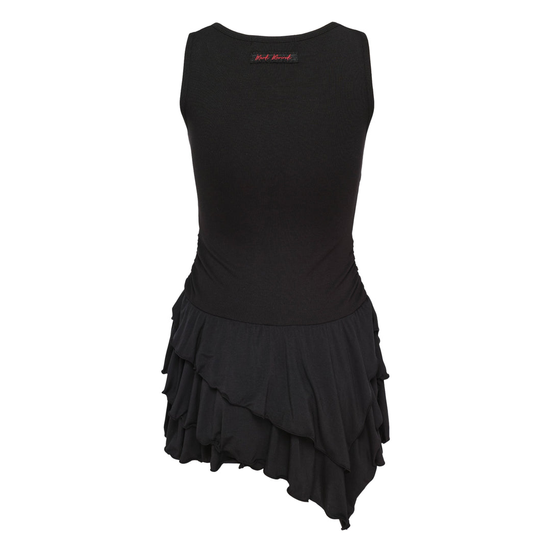 Sleeveless Layered Ruffle Mini Dress