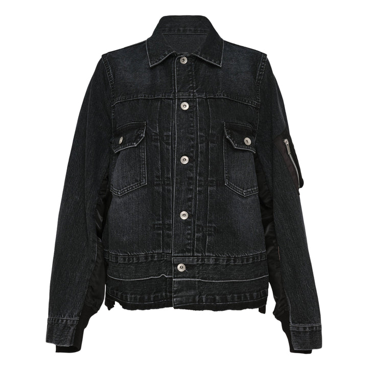 Denim x Nylon Twill Jacket