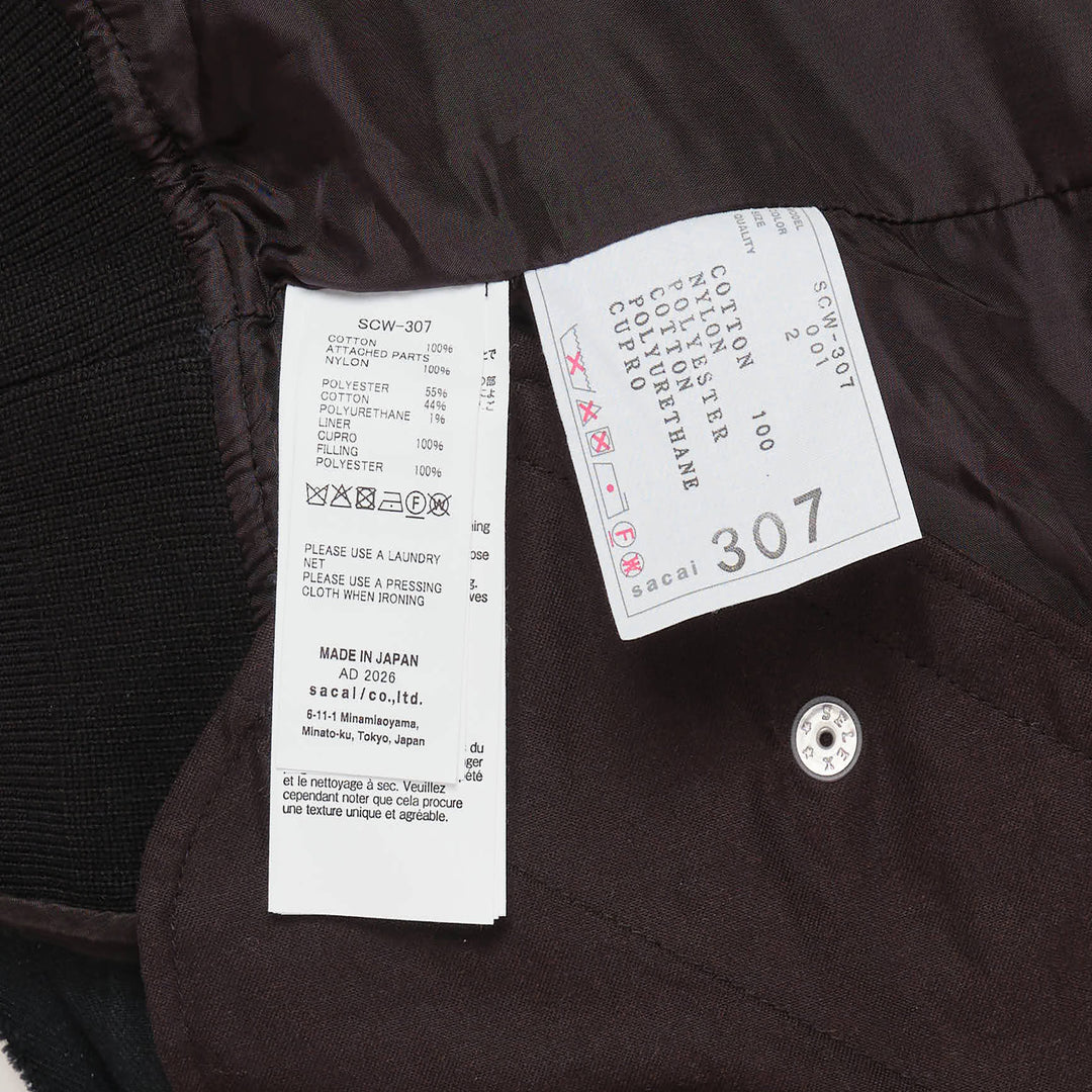 Denim x Nylon Twill Jacket