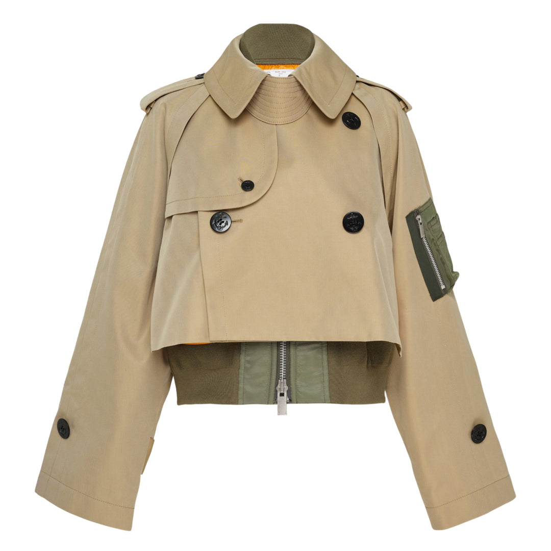 Cotton Gabardine Nylon Twill Blouson