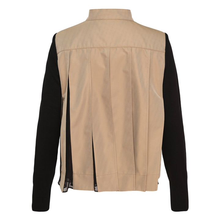 Cotton Gabardine Knit Cardigan
