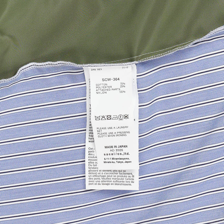 Cotton Poplin Nylon Twill Shirt