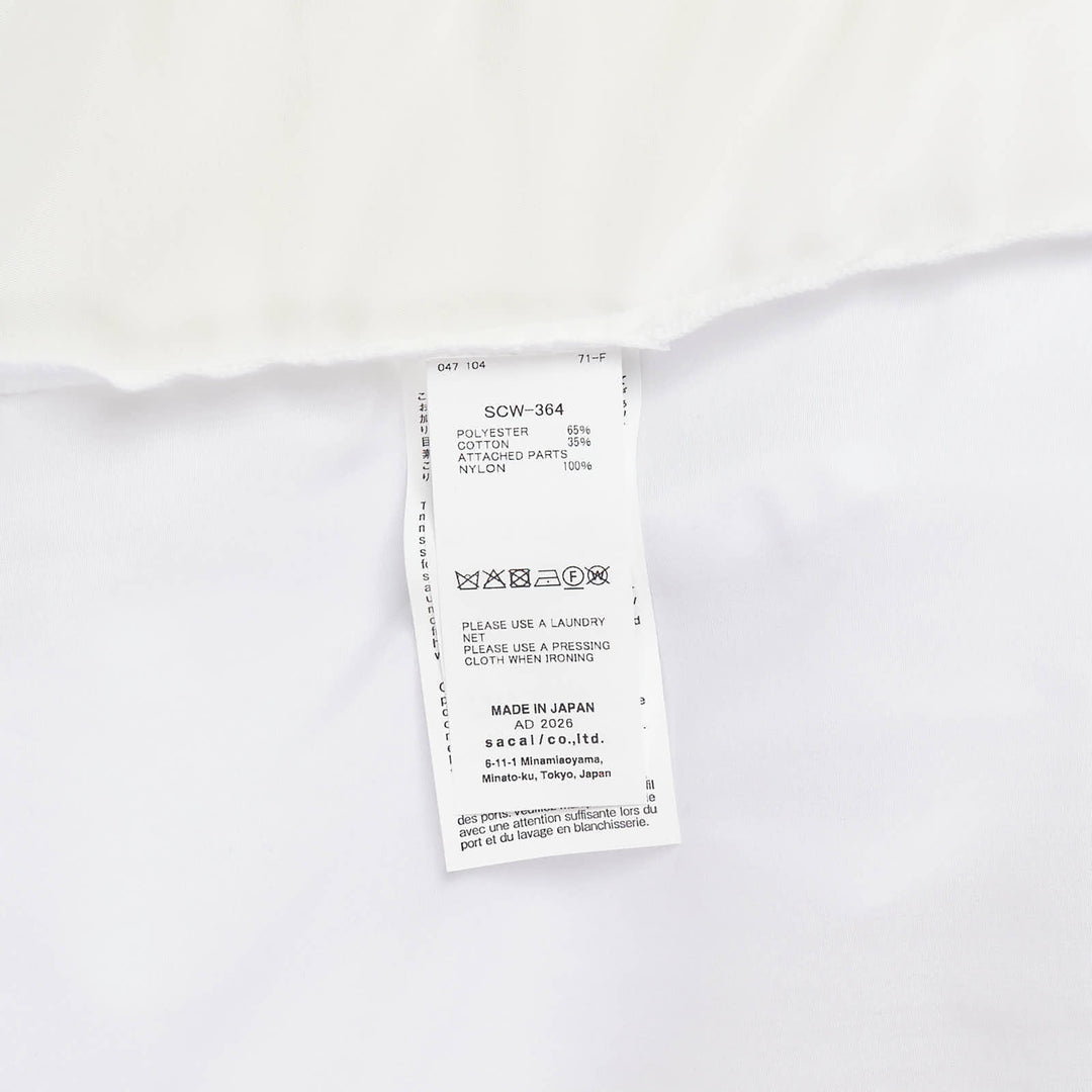Cotton Poplin Nylon Twill Shirt