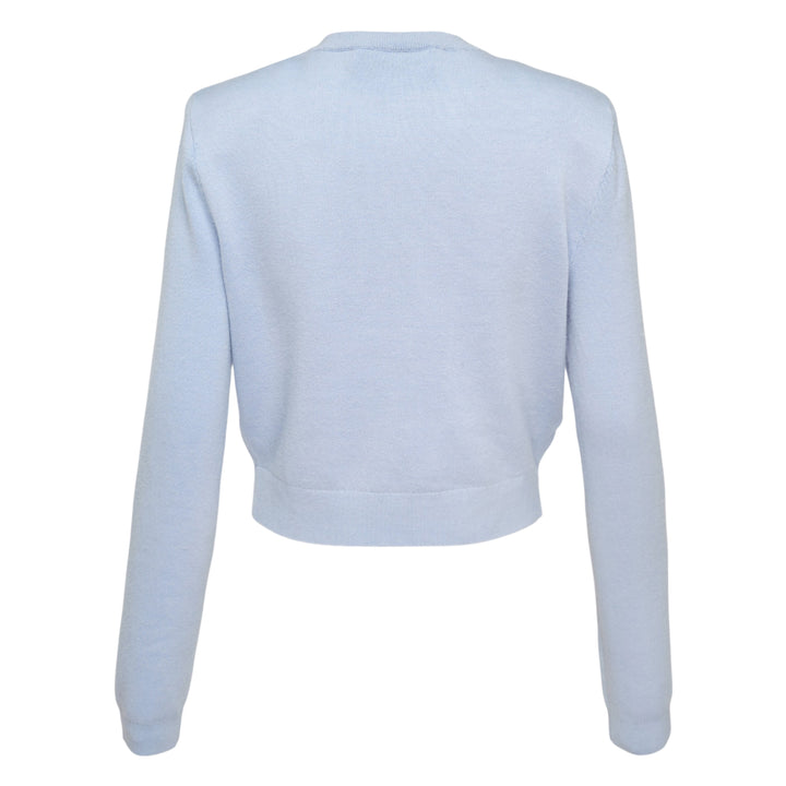 Blue Flower Knit Cardigan
