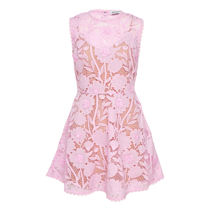 Pink Lace Mini Dress