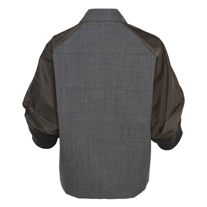 Suiting Nylon Twill Shirt Jacket
