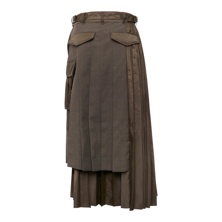 Suiting Nylon Twill Skirt