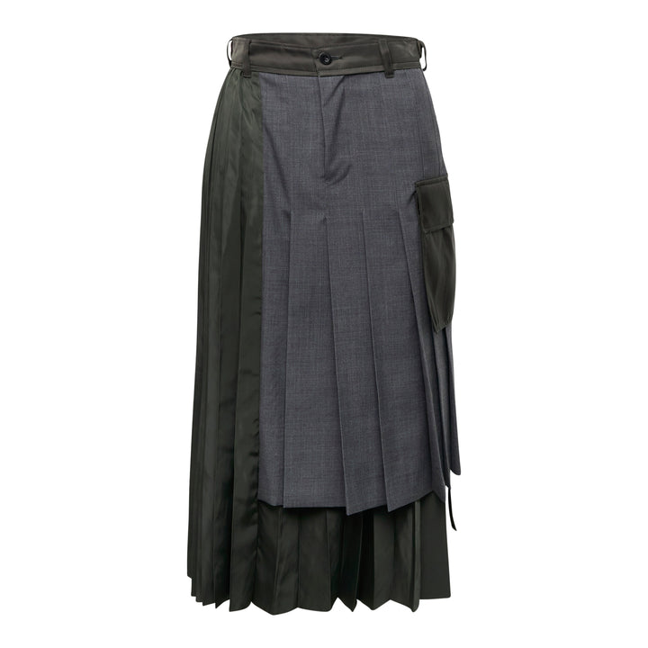 Suiting Nylon Twill Skirt