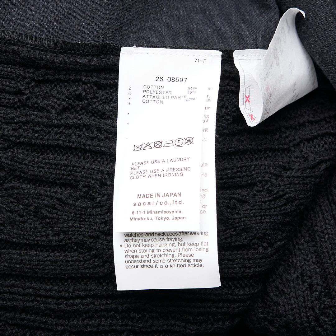 Denim x Cotton Knit Pullover
