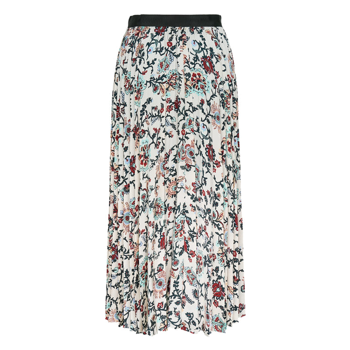 Floral Print Pleated Skirt