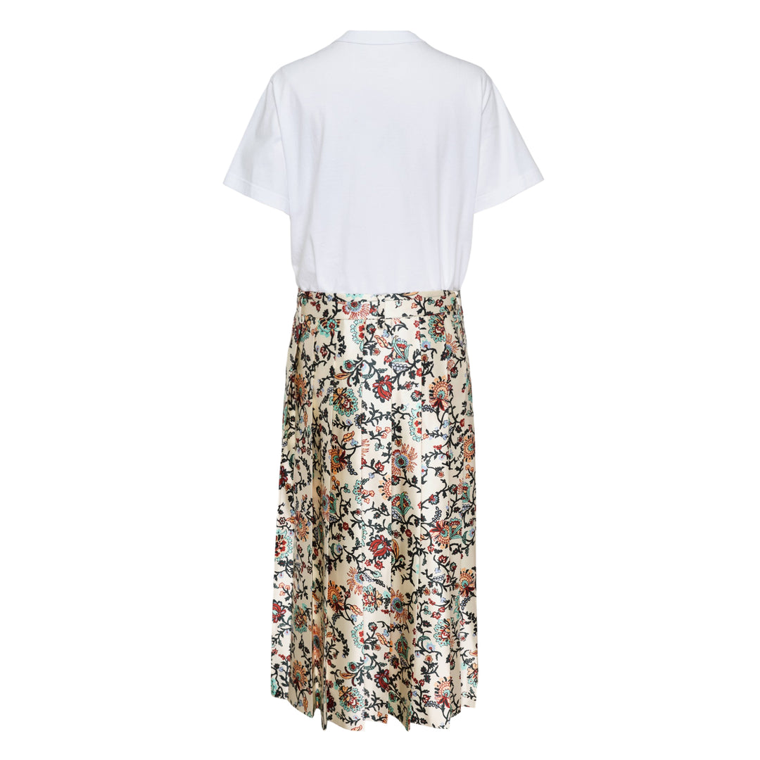 Floral Print Cotton Jersey Dress
