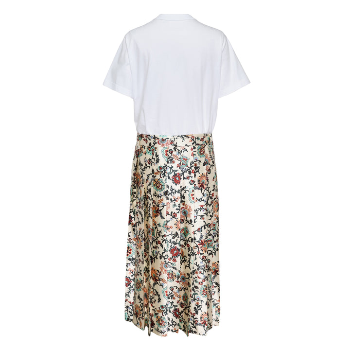 Floral Print Cotton Jersey Dress