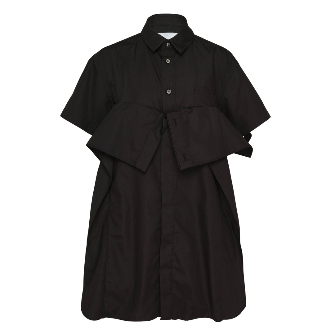 Poplin Bow Shirt Dress