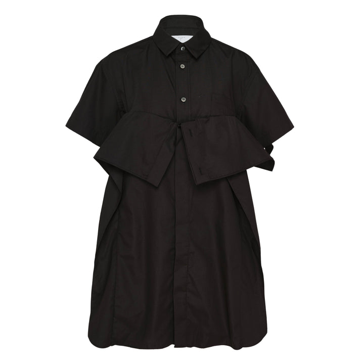 Poplin Bow Shirt Dress