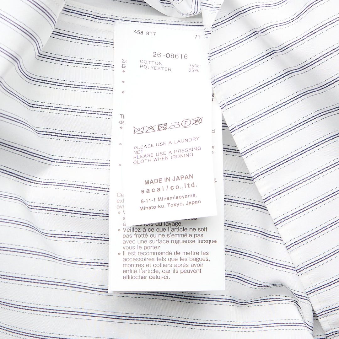 White Poplin Scarf Shirt