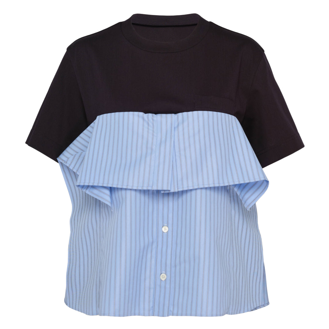 Poplin Cotton Jersey T-Shirt