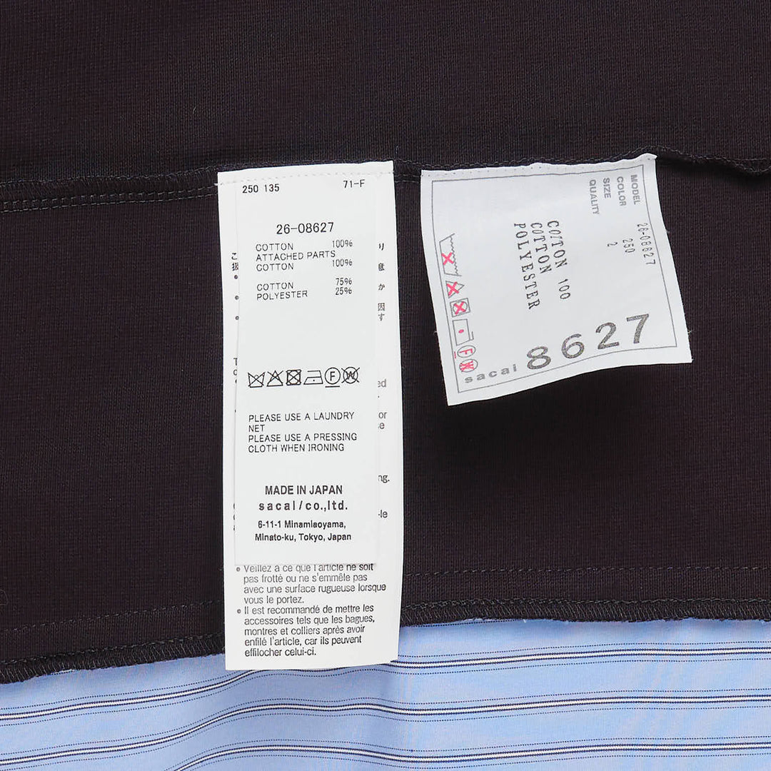 Poplin Cotton Jersey T-Shirt