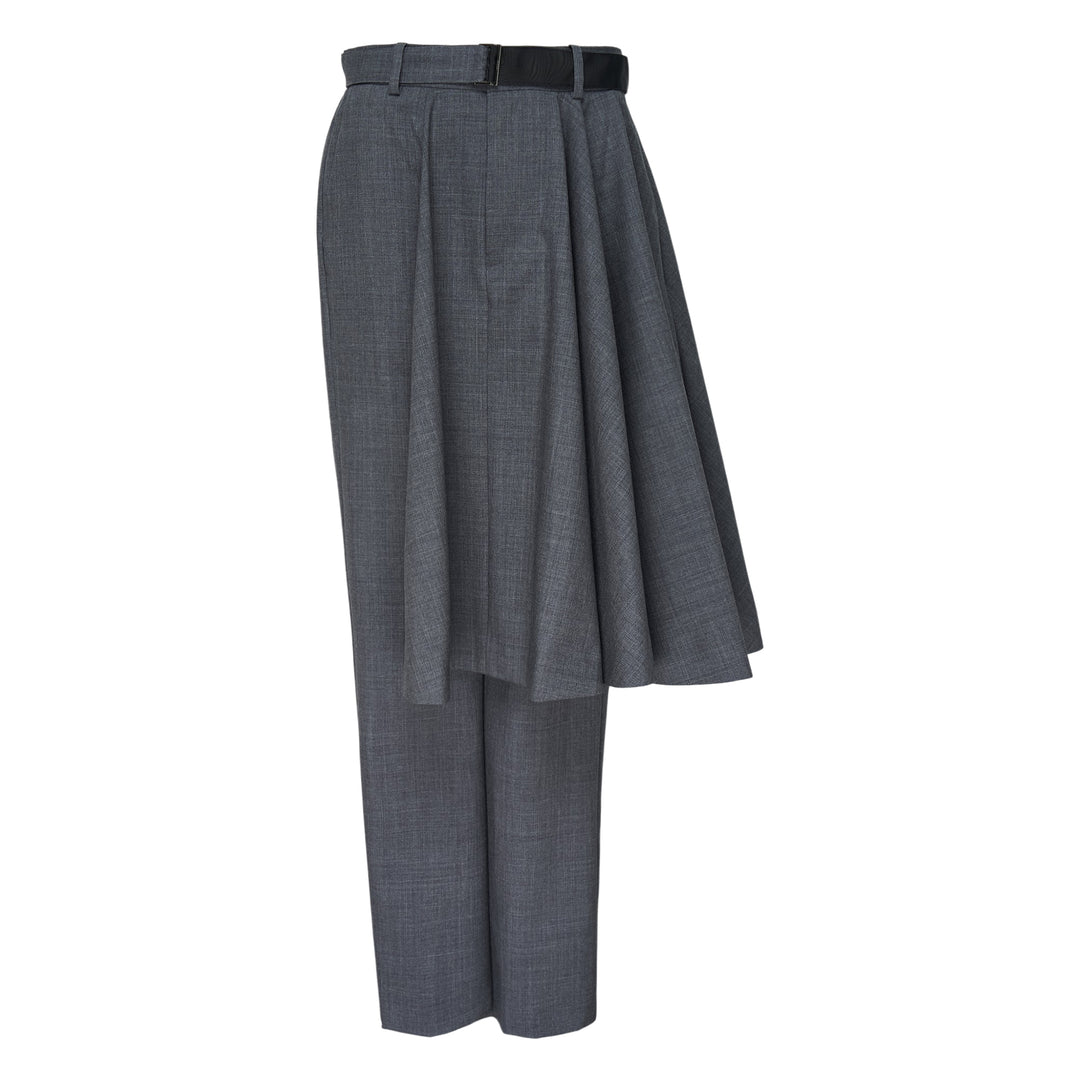 Suiting Skirt-Overlay Pants