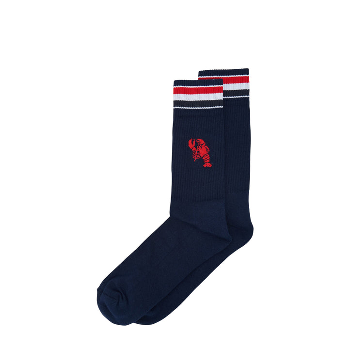 Seasonal Artwork Sailboat Mid Socks