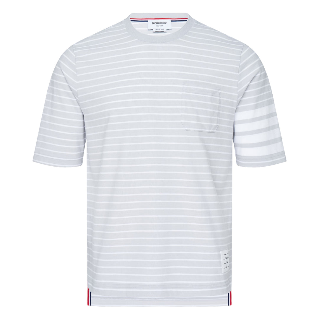 Short Sleeve Stripe Pocket Tee