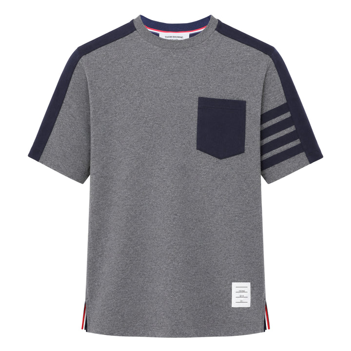 Oversized Colorblock Pocket Tee