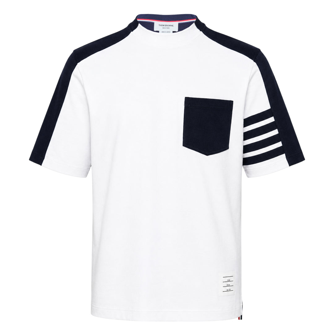 Oversized Colorblock Pocket Tee