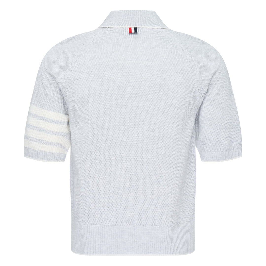 Cross Over Tuck Stitch Relaxed Polo