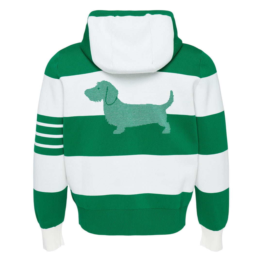 Rugby Stripe Zip Hoodie