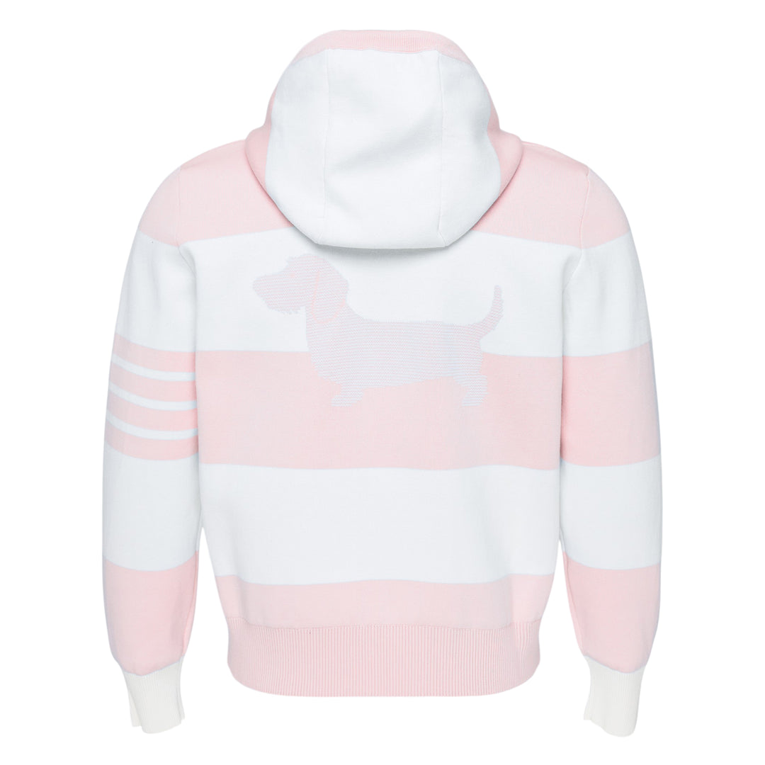 Rugby Stripe Zip Hoodie