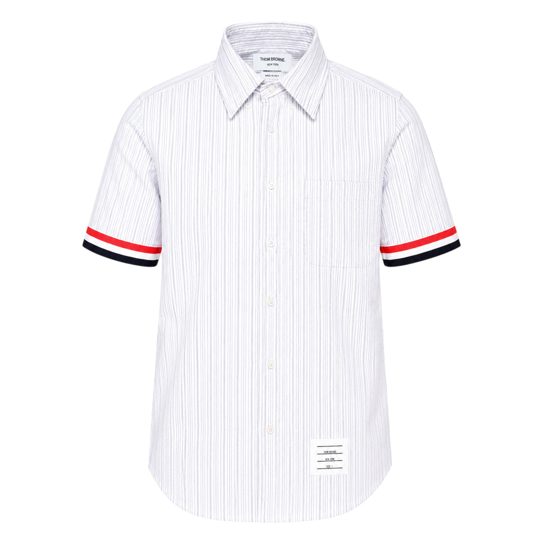 Straight Fit Short Sleeve Button Down Shirt